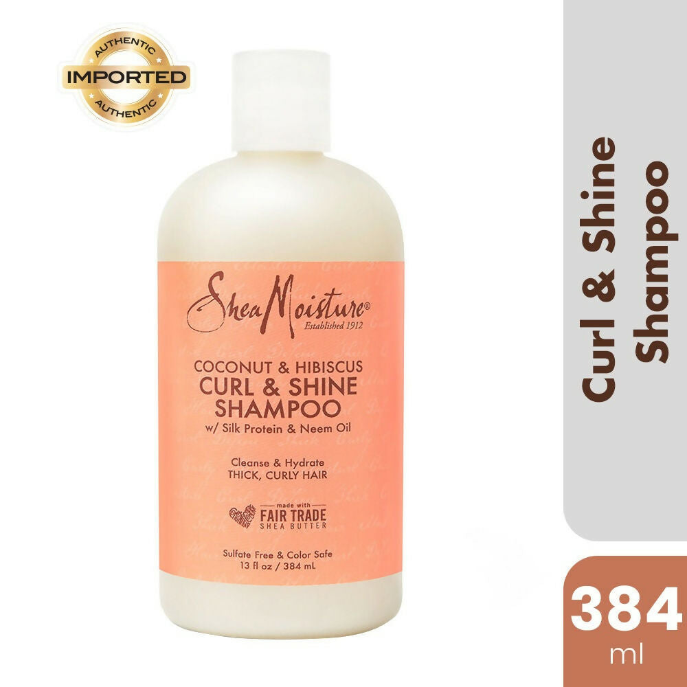 Shea Moisture Coconut & Hibiscus Curl & Shine Shampoo - Distacart