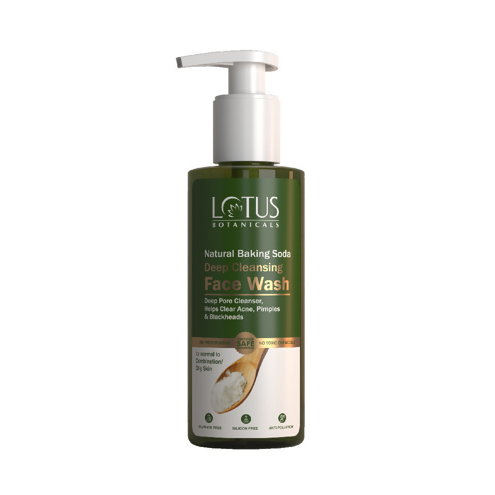 Lotus Botanicals Natural Baking Soda Deep Cleansing Face Wash - Distacart