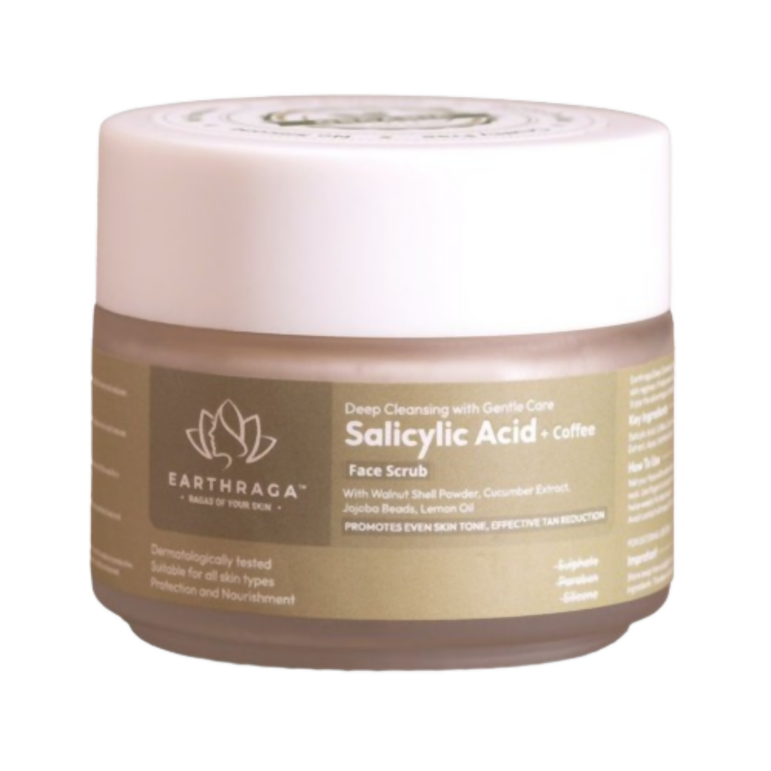 Earthraga Salicylic Acid And Coffee Face Scrub - Distacart