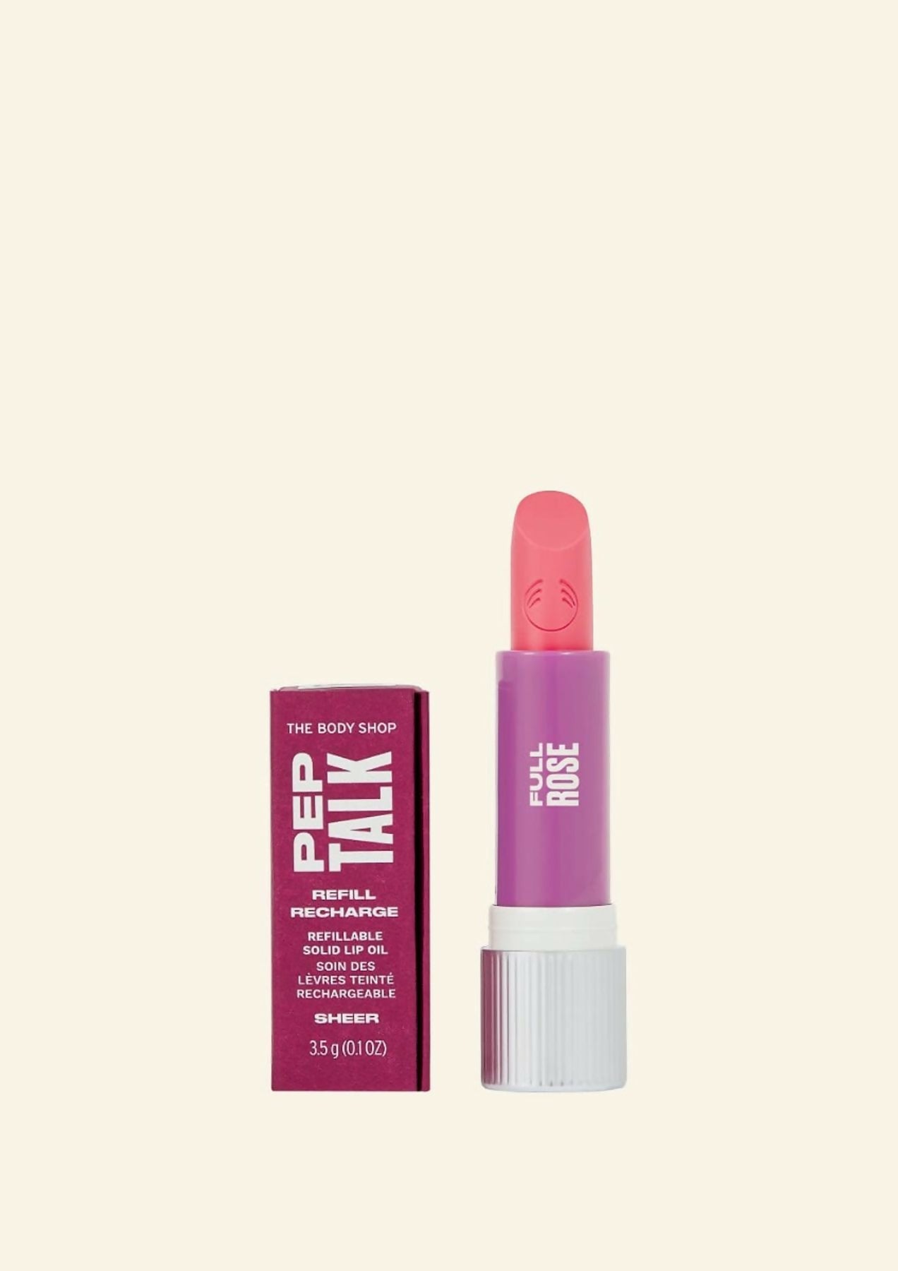 The Body Shop Peptalk Flower Lip Oil Refill- Rose - Distacart