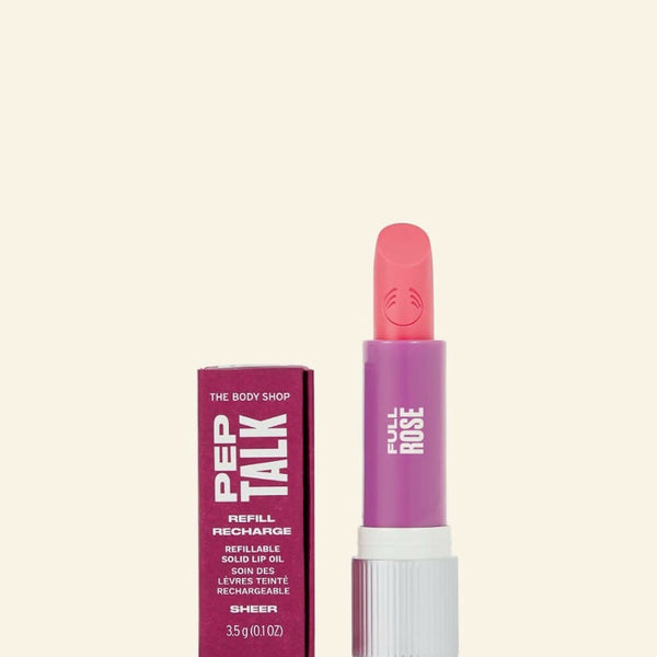 The Body Shop Peptalk Flower Lip Oil Refill- Rose - Distacart