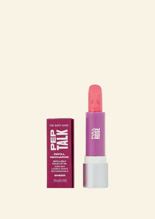 The Body Shop Peptalk Flower Lip Oil Refill- Rose - Distacart