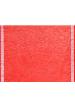 Thumbnail for Piyari Fashion Women's Red Embellished Cotton Blend Zari Border Handloom Saree - Distacart