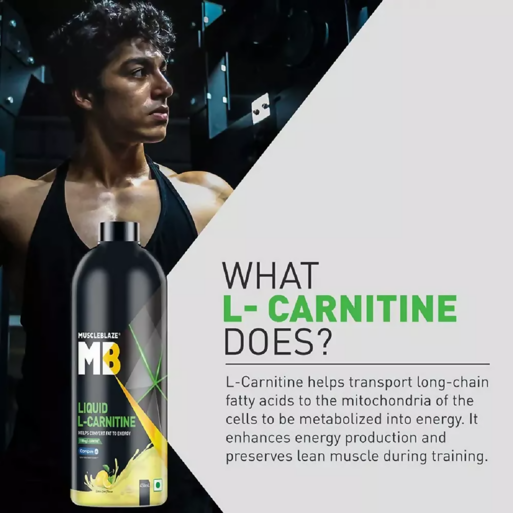 MuscleBlaze Liquid L Carnitine Lime