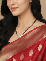 Thumbnail for NVR Women Gold Plated Black Beaded Mangalsutra - Distacart