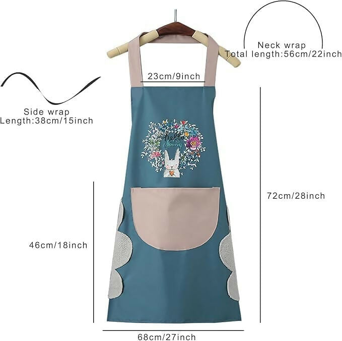 Klimet Waterproof Kitchen Apron For Women-Assorted (pack of 2) - Dista