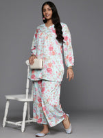 Thumbnail for Ahalyaa Women's Traditional Wear Co-ords - Powder Blue - Distacart