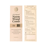 Thumbnail for The Pure Story Oil Infused Neem Wood Dual Comb - Distacart