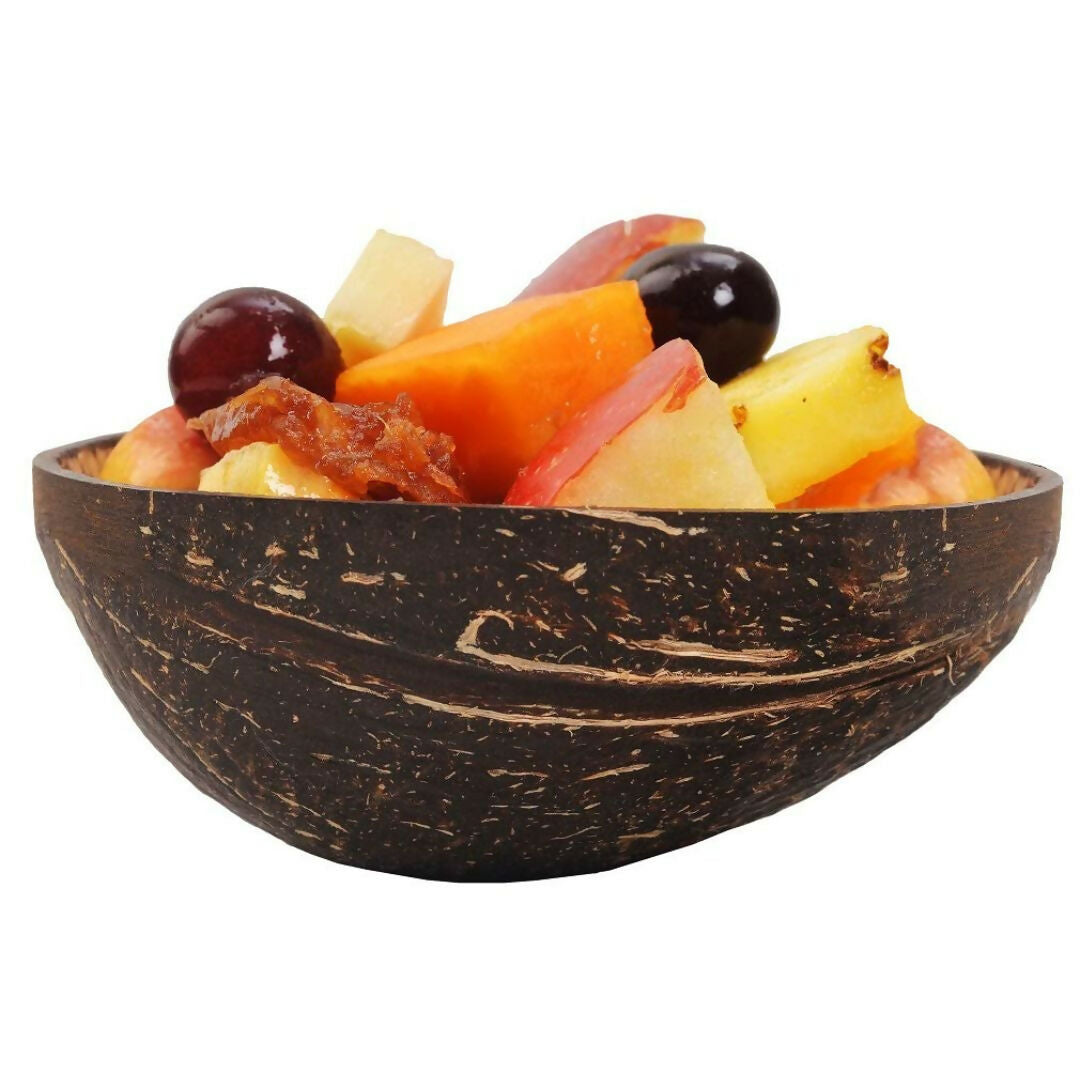 Thenga Natural Oval Coconut Shell Bowls - Dista