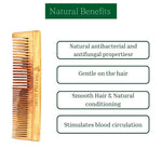 Thumbnail for The Pure Story Oil Infused Neem Wood Dual Comb - Distacart