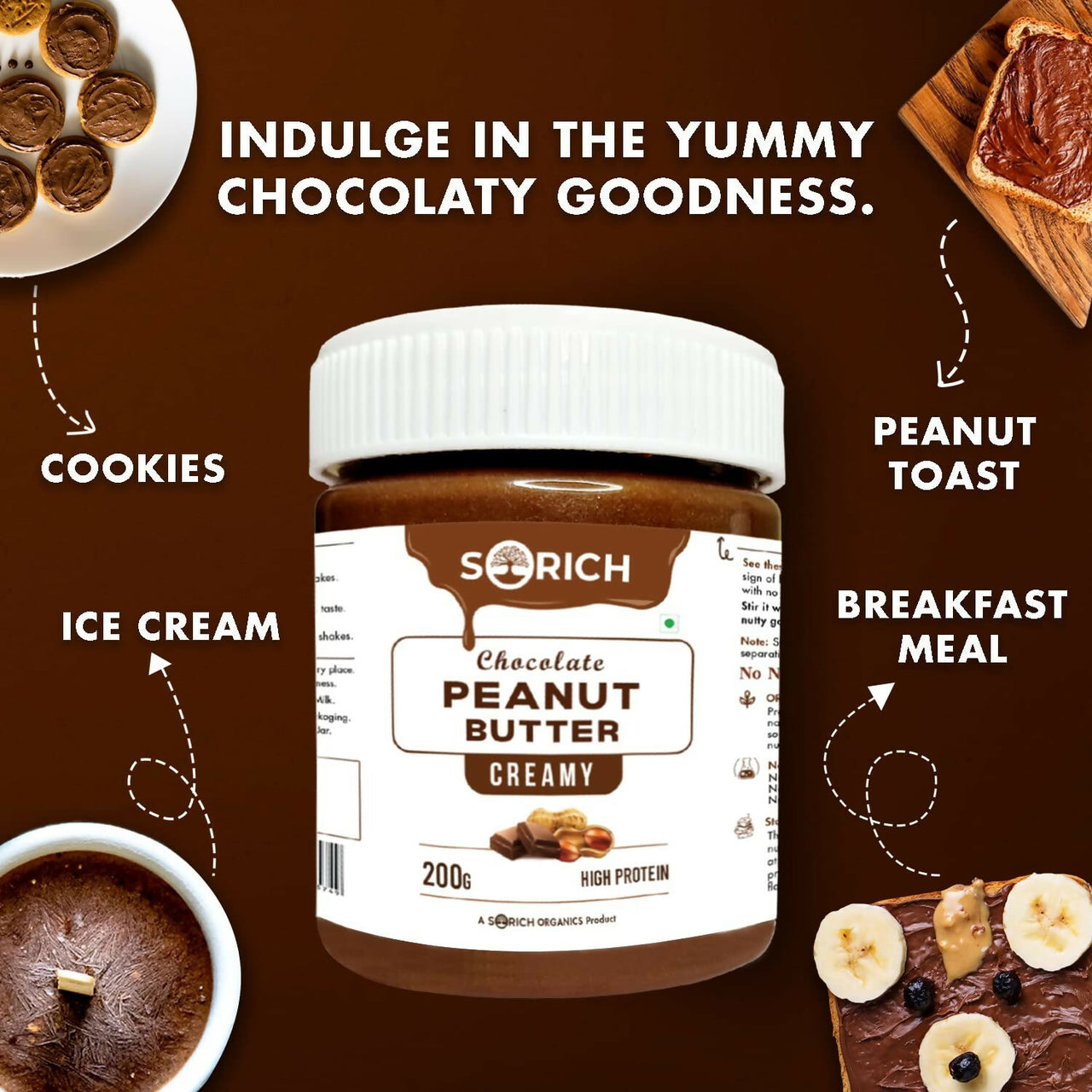 Sorich Organics Peanut Butter Chocolate Flavour Creamy - Distacart