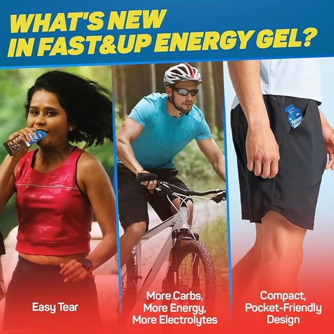 Fast&Up Energy Gel-Strawberry Banana Flavour
