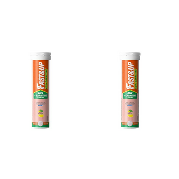 Fast&Up ACV + Carnitine + Garcinia Triple Action Formula Tablets - Lemon Flavour - Distacart