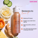 Thumbnail for SUROSKIE Rose Petals Melt Cleanser 2-In-1 Face Wash & Makeup Remover - Distacart