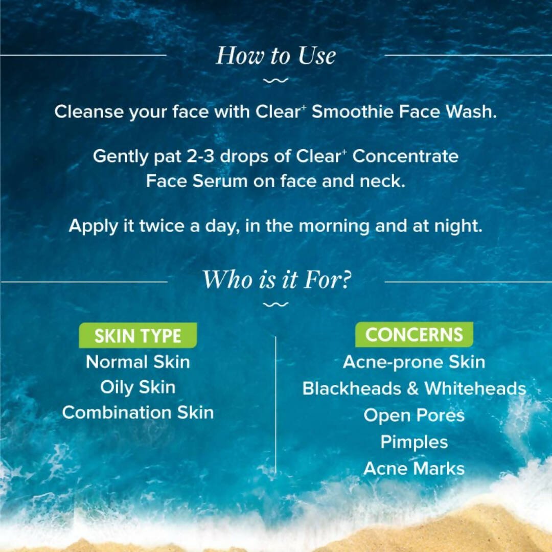 Aqualogica Clear+ Concentrate Face Serum - Distacart