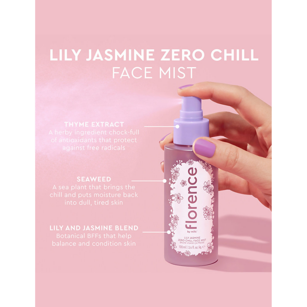 Florence by Mills Zero Chill Face Mist- Lily Jasmine - Distacart