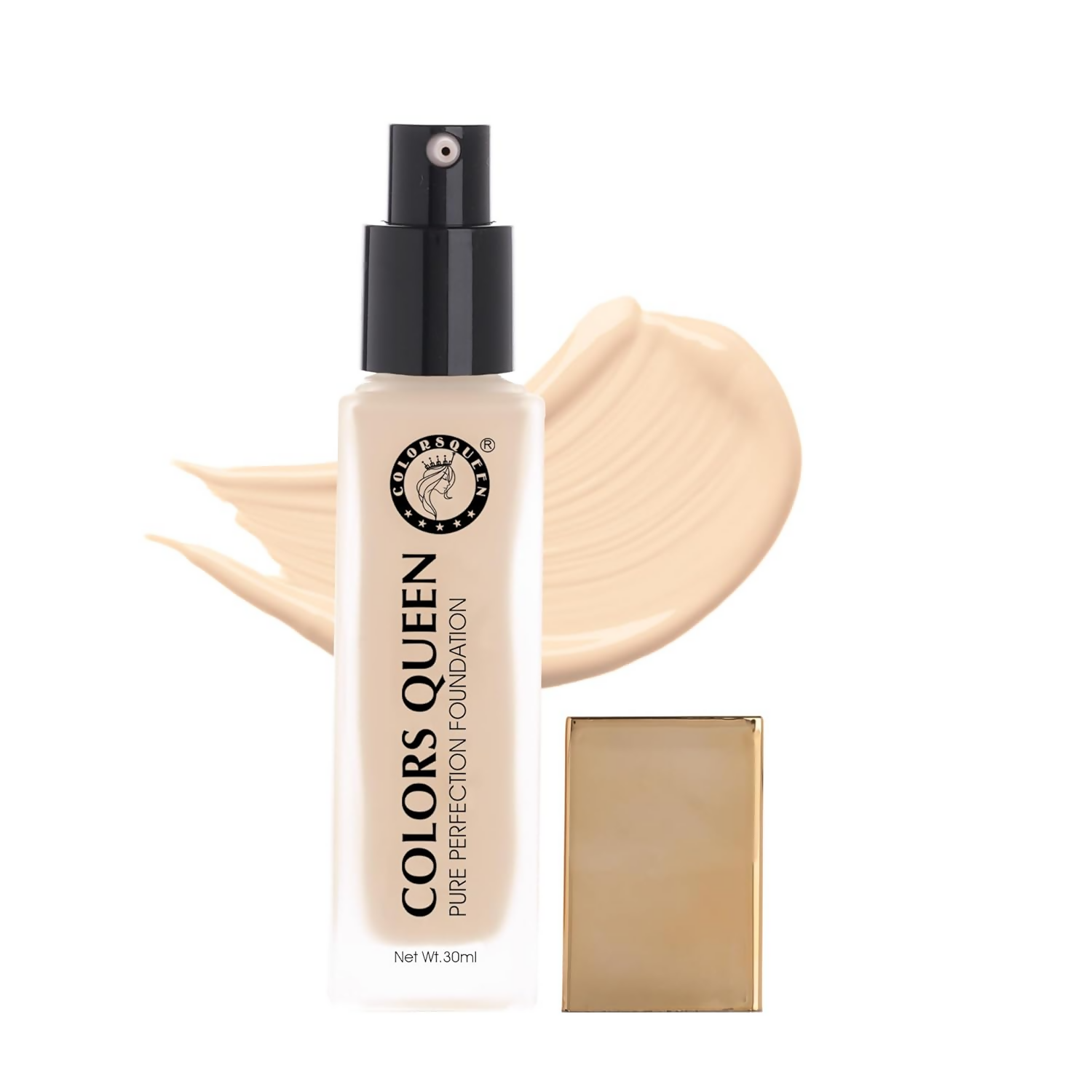 Colors Queen Pure Perfection Foundation – 01 White Ivory - Distacart