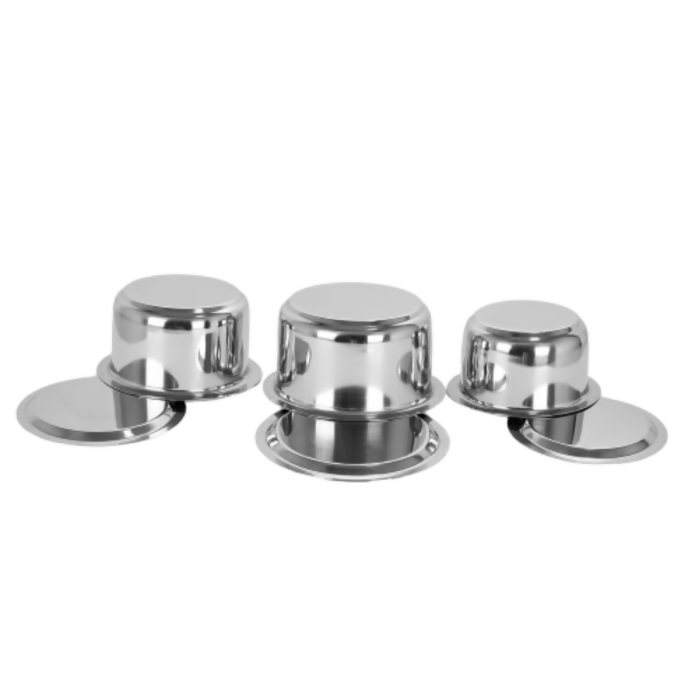 Sumeet Stainless Steel Tope/Patila Cookware Set with Lid - Dista