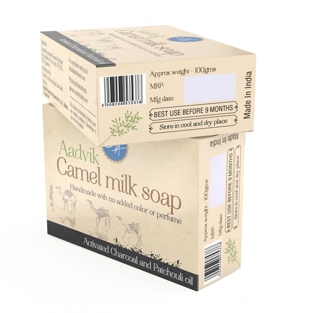 Aadvik Camel Milk Soap With Activated Charcoal And Patchouli Oil online