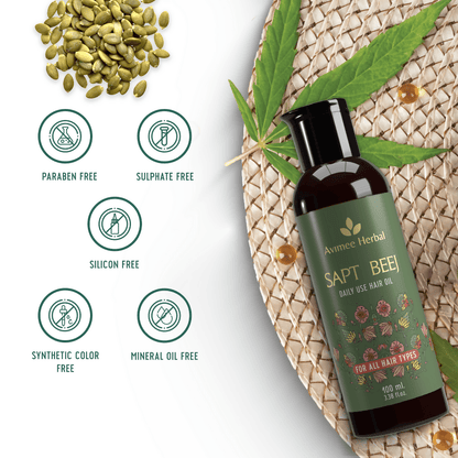 Avimee Herbal Saptbeej Hair Oil - Distacart