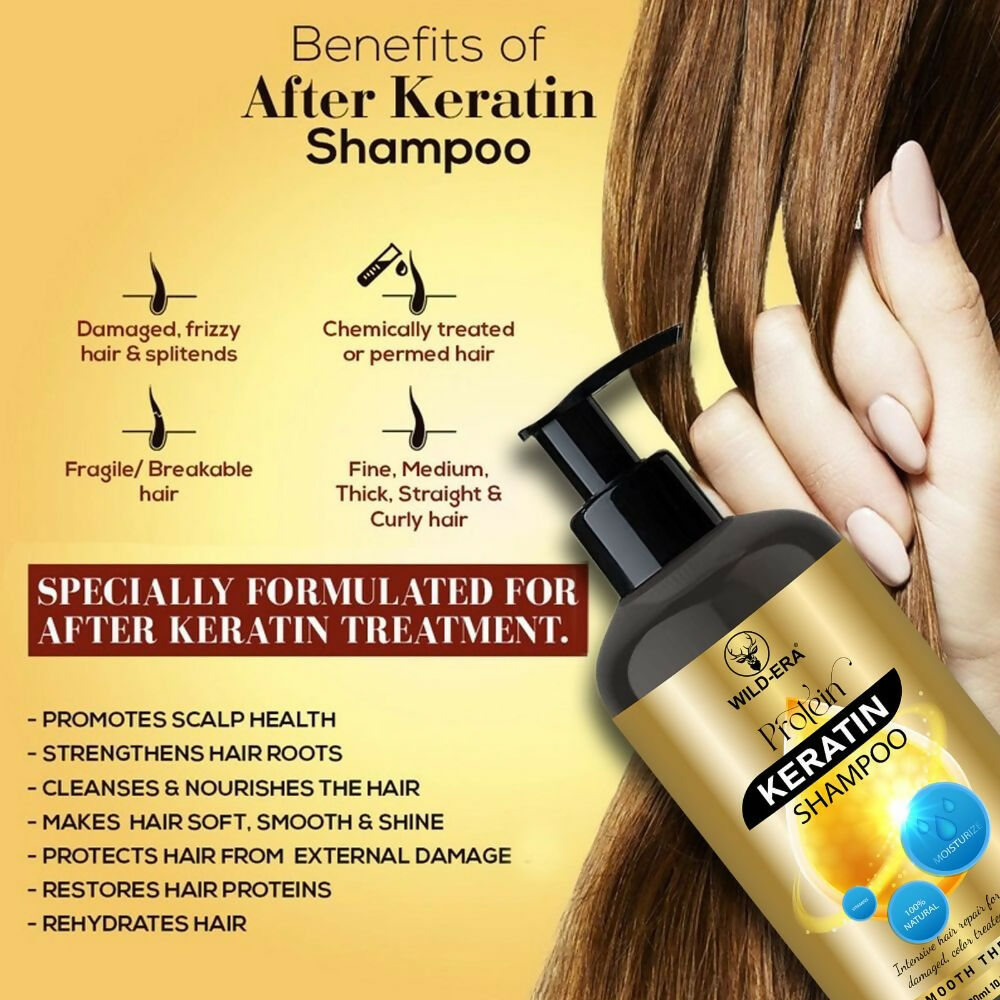 Wildera Keratin Smooth Shampoo with Keratin and Argan Oil - Distacart