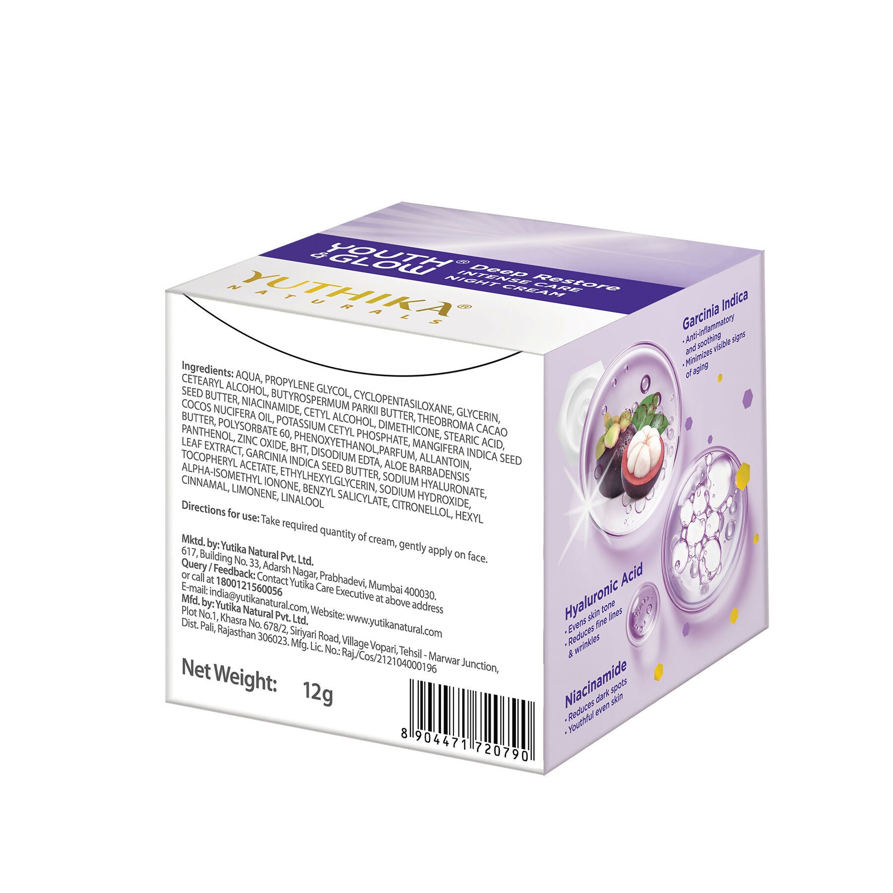 Yuthika Youth & Glow Deep Restore Night Cream For Women - Distacart