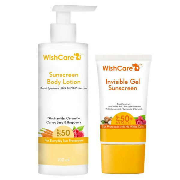 Wishcare Ceramide Sunscreen Kit - SPF 50 Broad Spectrum - PA+++ UVA & UVB Protection - Distacart