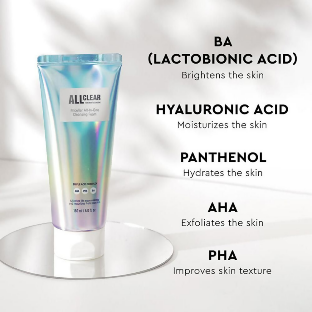 The Face Shop All Clear Micellar All-In-One Face Wash - Distacart