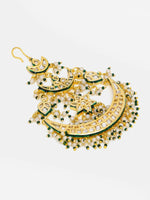 Thumbnail for Ruby Raang 22k Gold Polished Kundan Passa