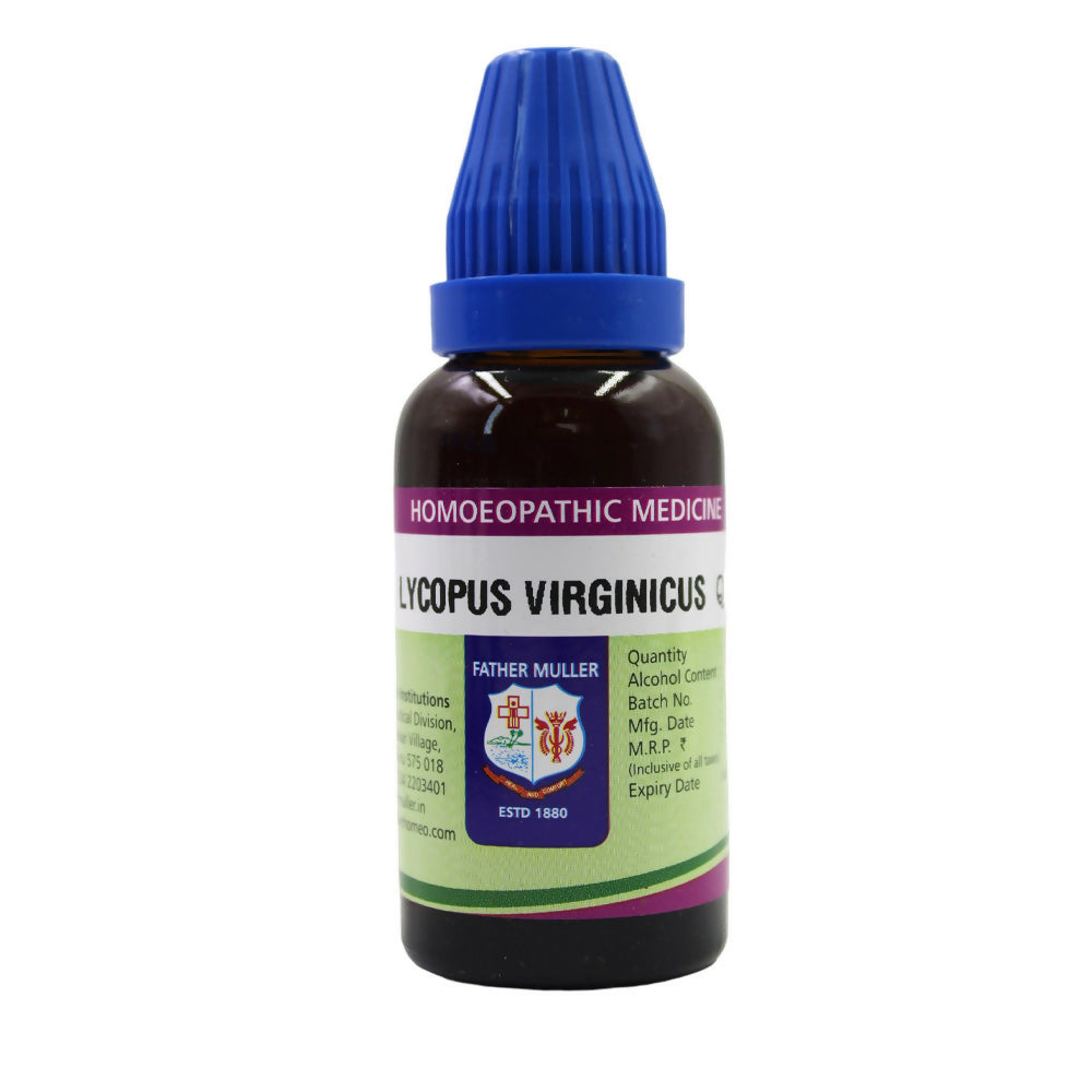 Father Muller Lycopus Virginicus Mother Tincture Q - Distacart
