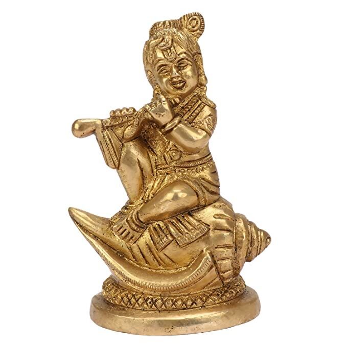 Artvarko Brass Bal Lord Krishna Bhagwan Idol - Distacart