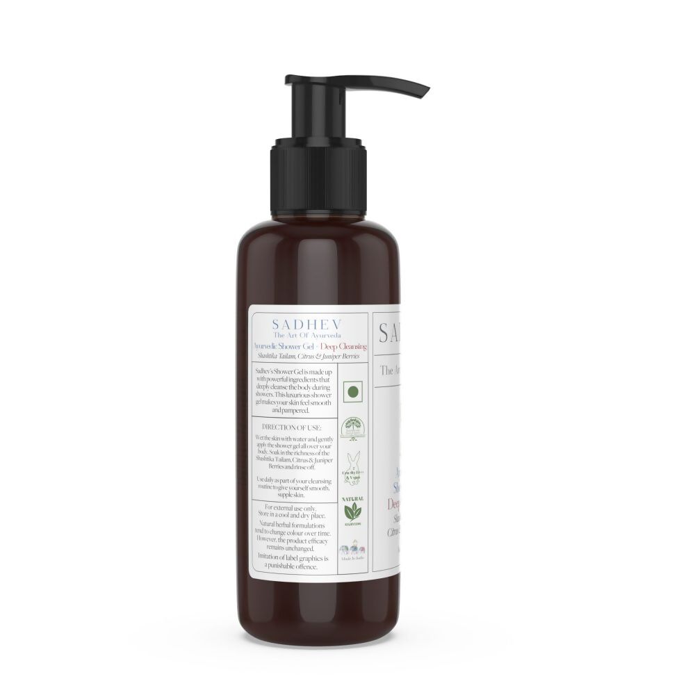 Sadhev Ayurvedic Shower Gel Deep Cleansing - Distacart