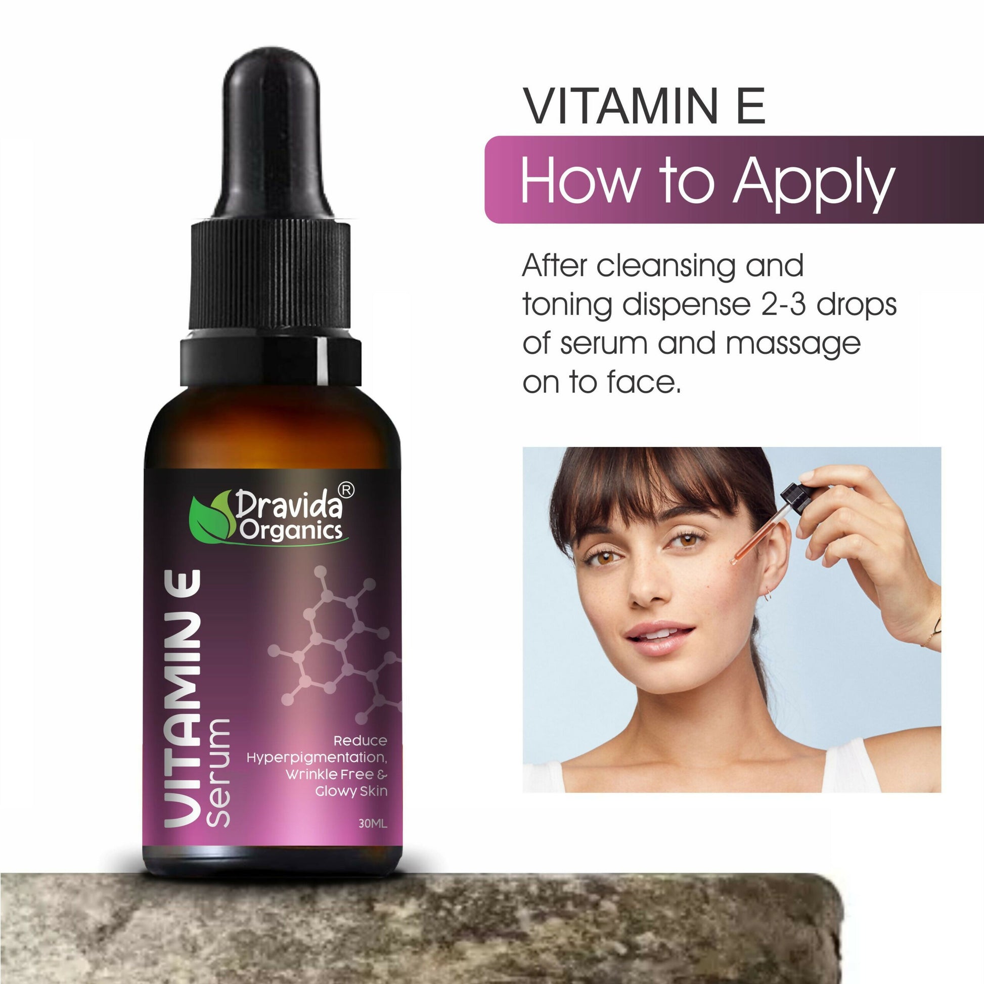 Dravida Organics Vitamin E Face Serum - Dista