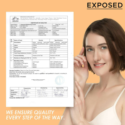 Exposed Whitening Cream For Intimate Areas Dark Underarms Elbows, Neck - Distacart