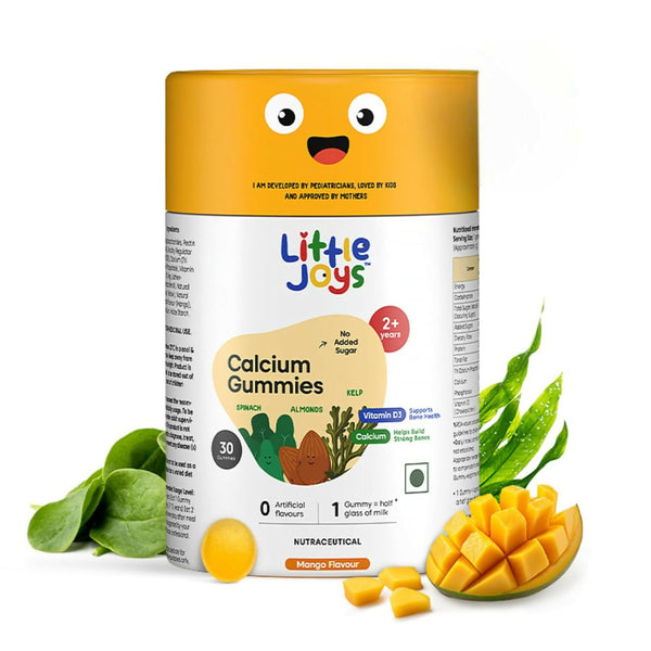 Little Joys Calcium Gummies for Kids (2+ years) -Mango Flavor