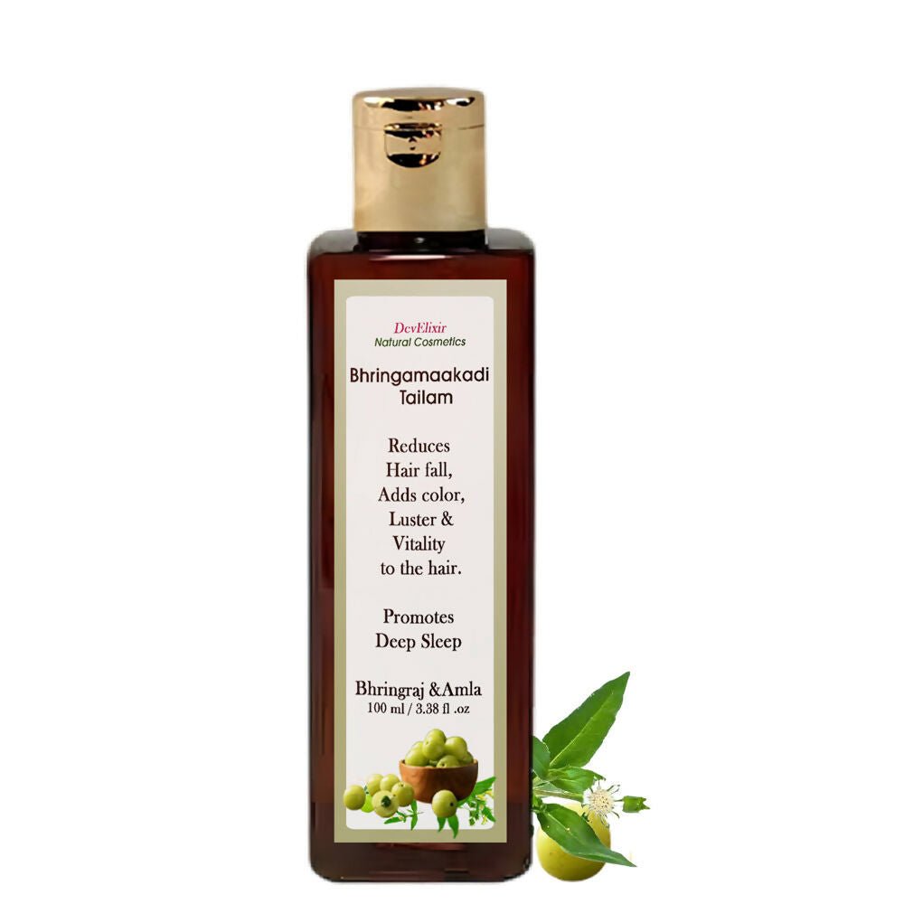 Bhringakamalakadi Tailam  A premium Ayurvedic hair oil infused with Bhringraj,amla and herbs
