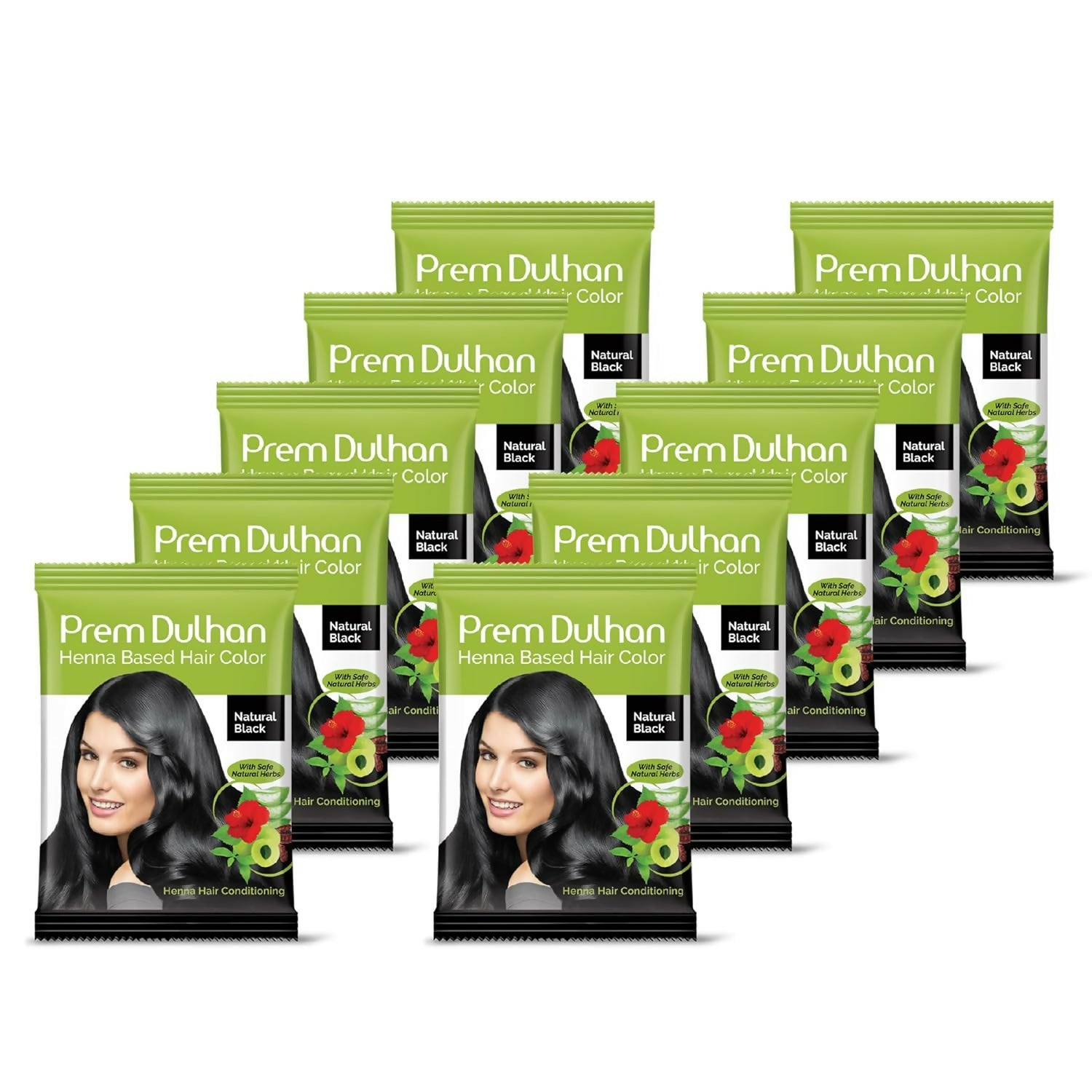 Prem Dulhan Natural Black Henna Based Hair Color - Distacart