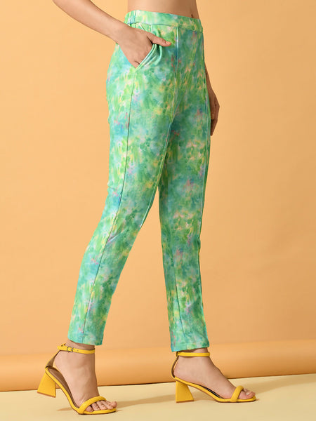 Myshka Women's Multi Slim Fit Party Trouser - Distacart