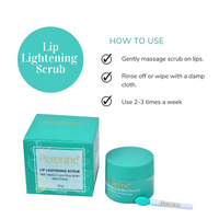 Thumbnail for Perenne Lip Lightening Scrub With Vitamin C & Shea Butter - Mint Choco