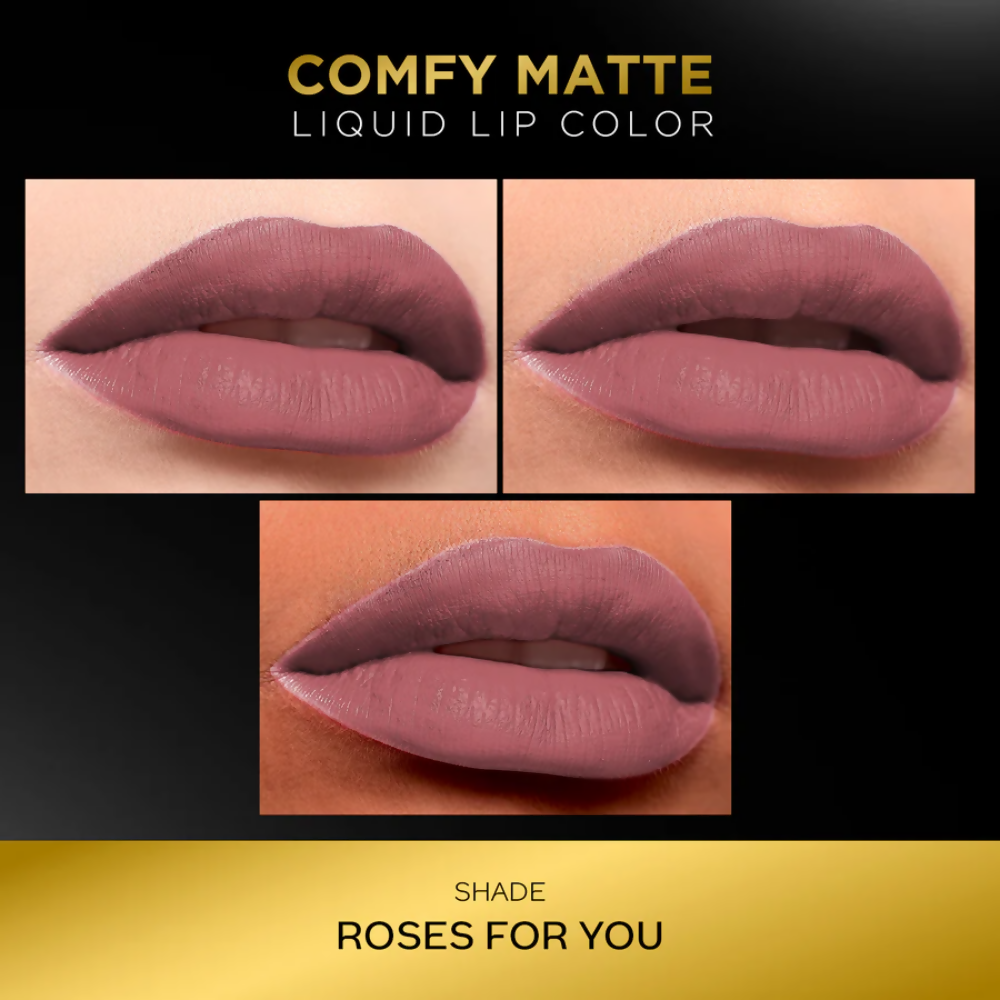 Faces Canada Comfy Matte Liquid Lipstick - Roses For You 26 - Distacart