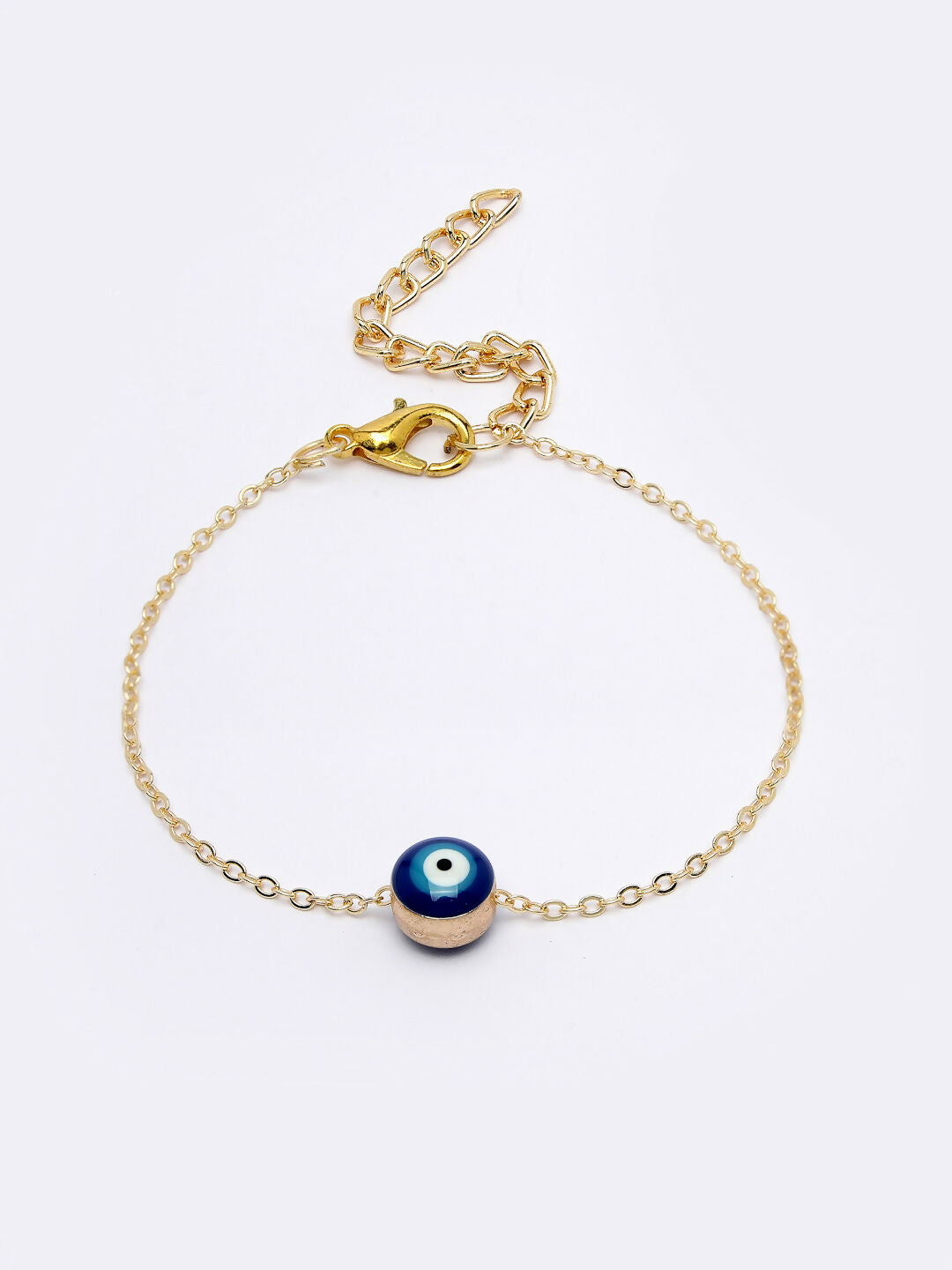NVR Women Gold-Toned Evil Eye Rakhi With Roli Chawal - Distacart