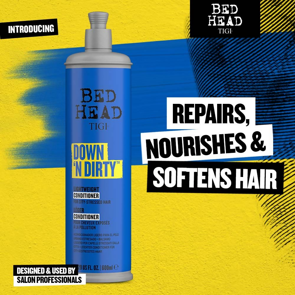 TIGI Bed Head Down N' Dirty Lightweight Hair Conditioner For Detox & Repair - Distacart