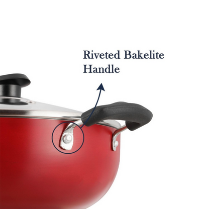 Vinod Zest Deep Kadhai with Glass Lid - Dista