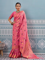 Thumbnail for Astita Gajari Silk Saree