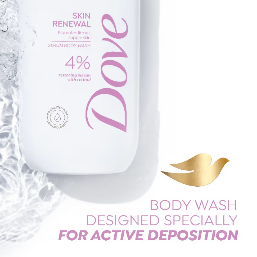 Dove 4% Restoring Serum With Retinol Skin Renewal Bodywash - Distacart