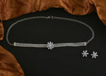 Thumbnail for Joban Fashion Women Silver White Ad Necklace Set With Earrings - Distacart