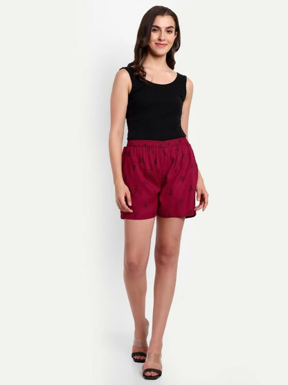 Alvano Printed Red Boxer Shorts - Distacart