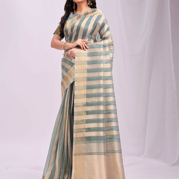 Astita Organza Green Saree