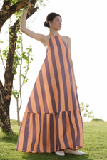 Thumbnail for Aayaa Designer Printed Full Flared Gown - Multi Color - Distacart
