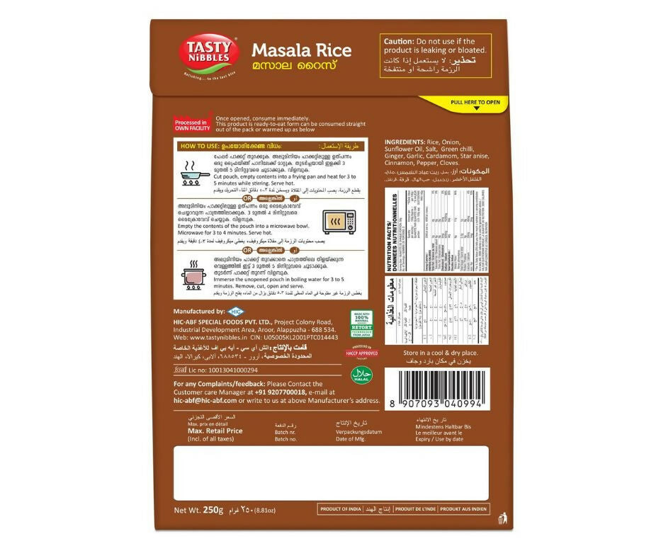 Tasty Nibbles Masala Rice - Distacart